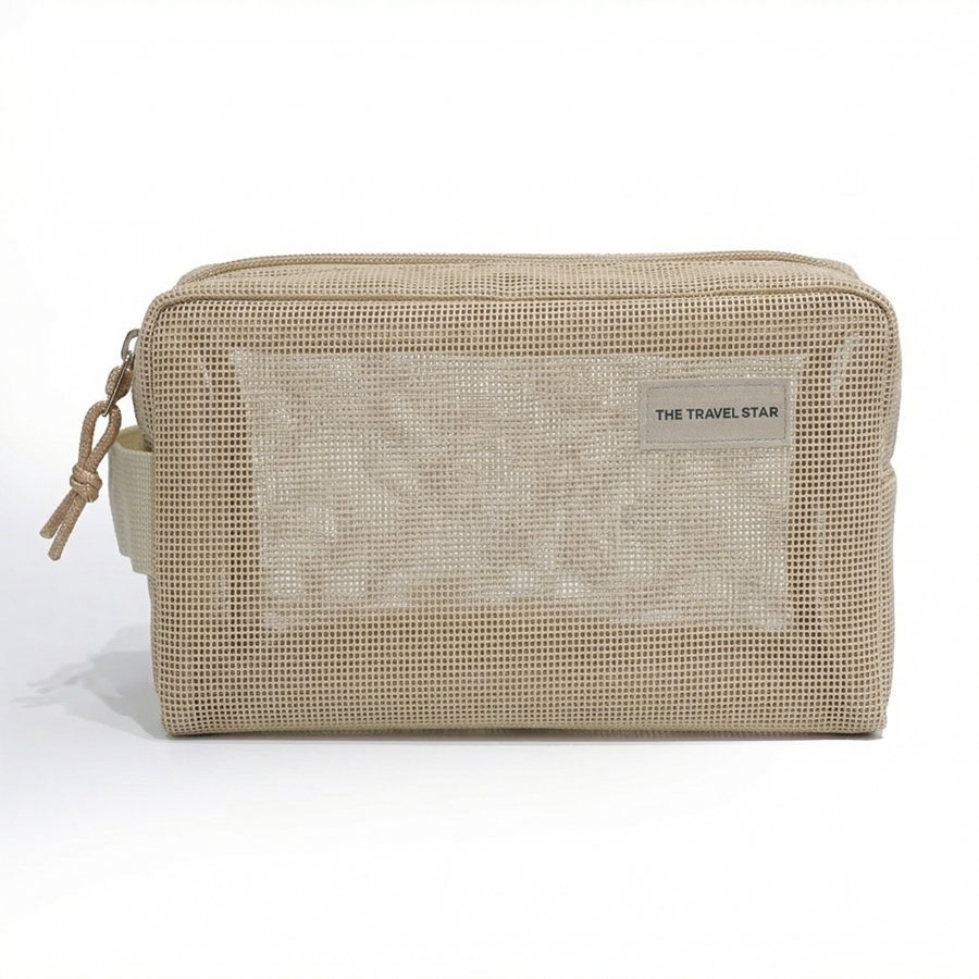 Túi đựng mỹ phẩm The Travel Star Summer Vibe Pouch S Beige