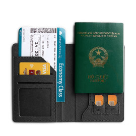 Ví đựng hộ chiếu/passport The Travel Star Xplus Passport Cover S Black