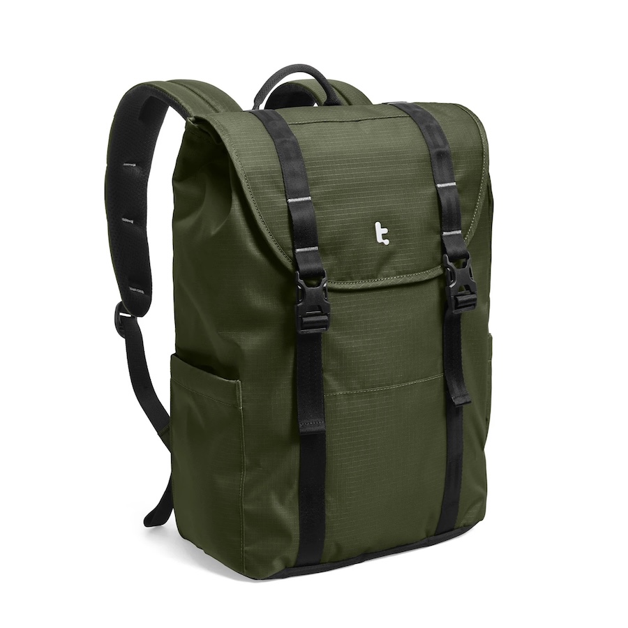 Balo Tomtoc LBP_11 VintPack Liteway Laptop Backpack Black 16 Inch/22L Green