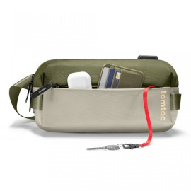 Túi đeo chéo Tomtoc WBG_01 Lightweigh Codura Sling bag 8.3 Inch Green