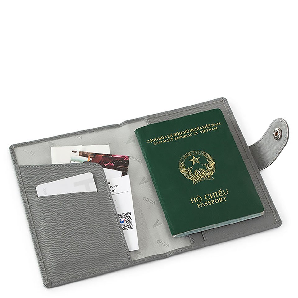 Ví đựng hộ chiếu/passport Anse Passport Cover LA305 S Gray