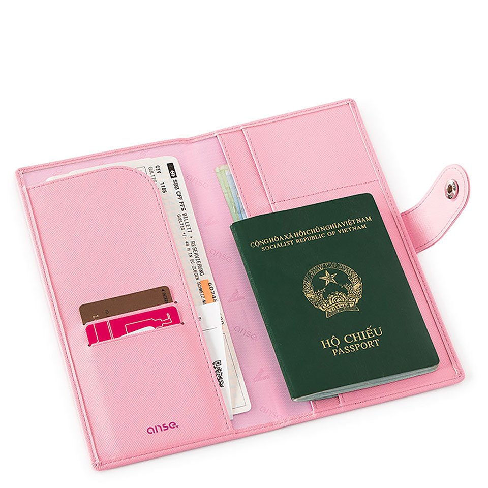 Ví đựng hộ chiếu/passport Anse Passport Cover LA311 S Pink