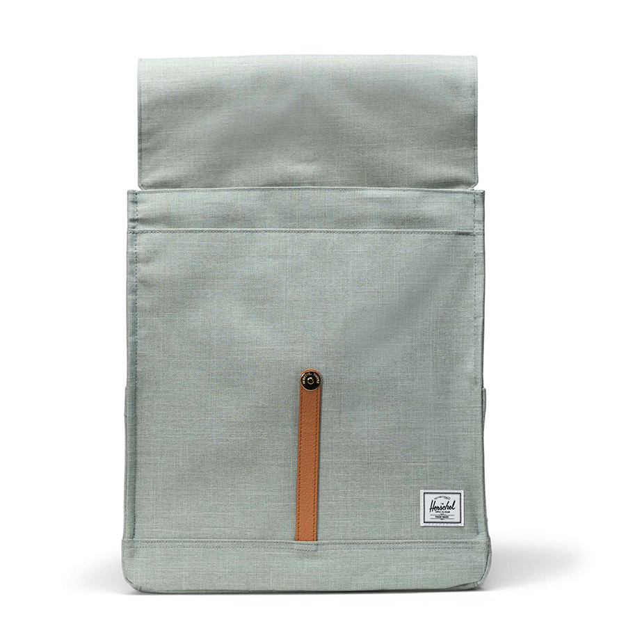 Balo laptop Herschel City TM Mid Volume 13" Backpack M Iceberg Green Crosshatch