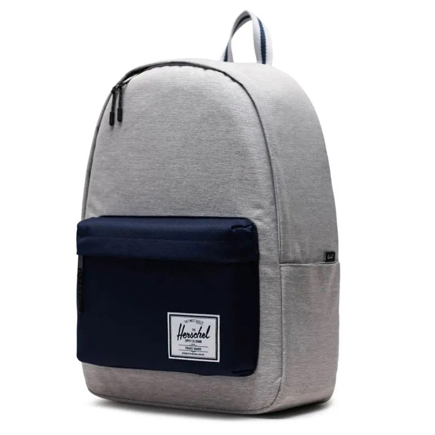 Balo Herschel Classic Standard 15" Backpack M Light Grey Crosshatch