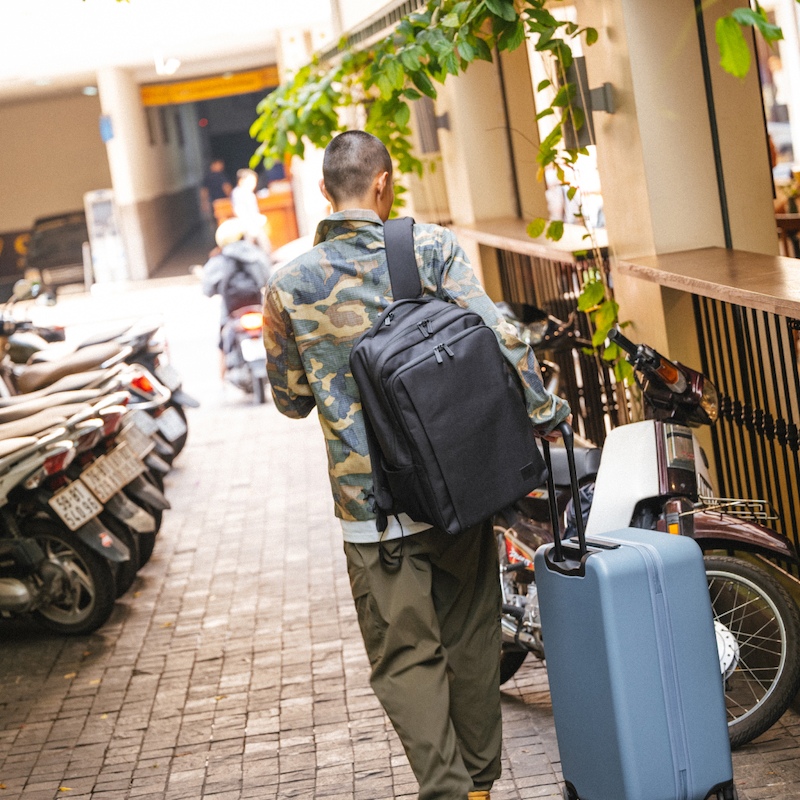 Balo học sinh Herschel Kaslo Daypack Tech Standard 15" Backpack L Raven Crosshatch