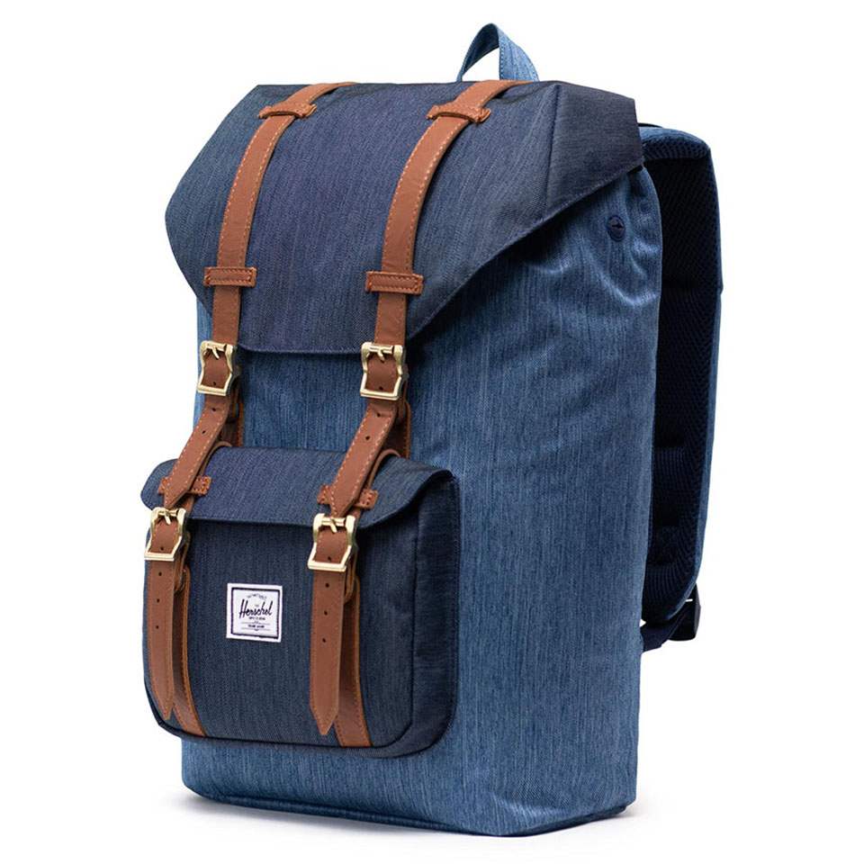 Balo Herschel Little America Standard 15" Backpack M Faded Denim/Indigo Denim