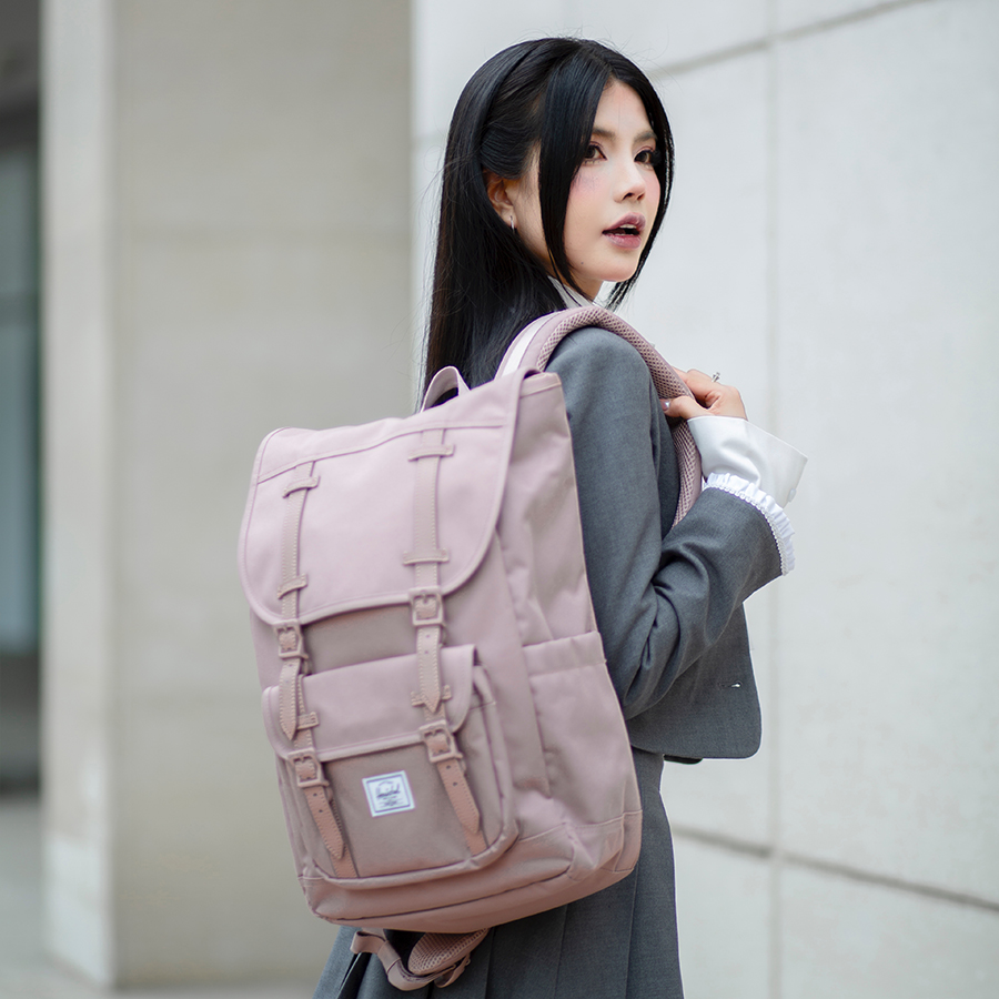 Balo học sinh Herschel Little America TM Mid-Volume 13" Backpack M Black Tonal
