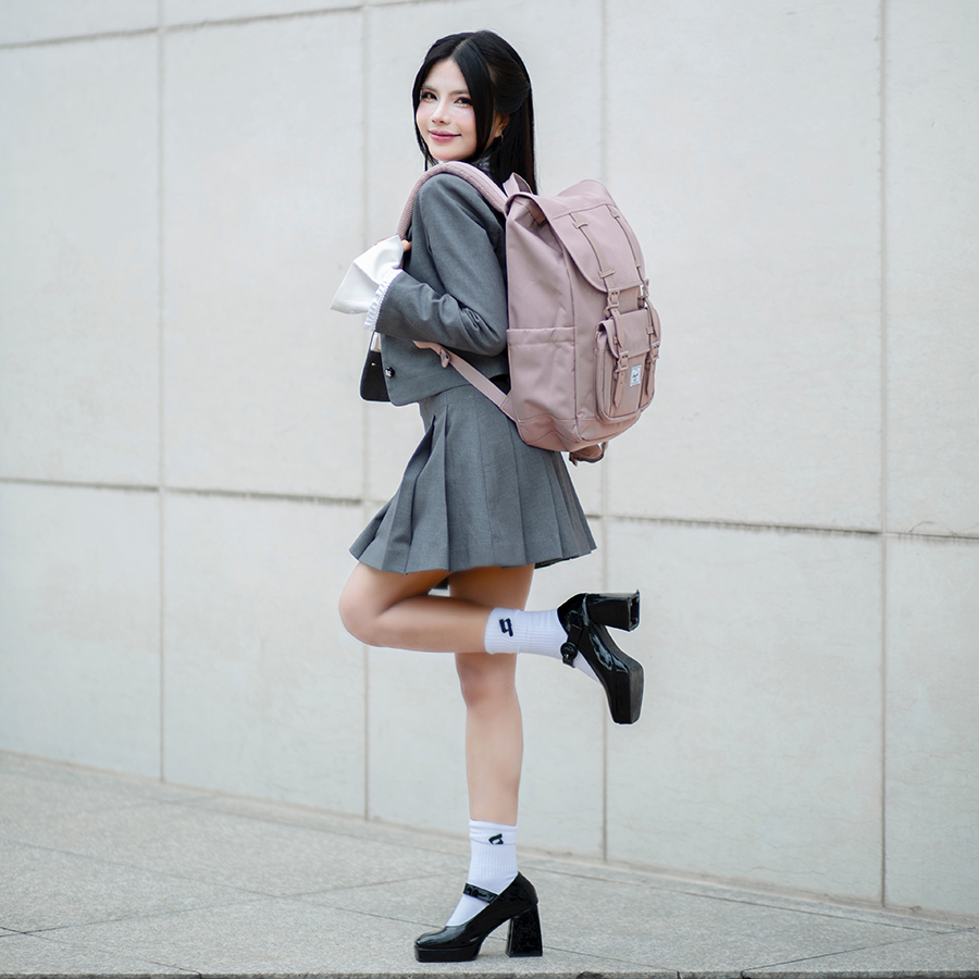 Balo học sinh Herschel Little America TM Mid-Volume 13" Backpack M Black Tonal
