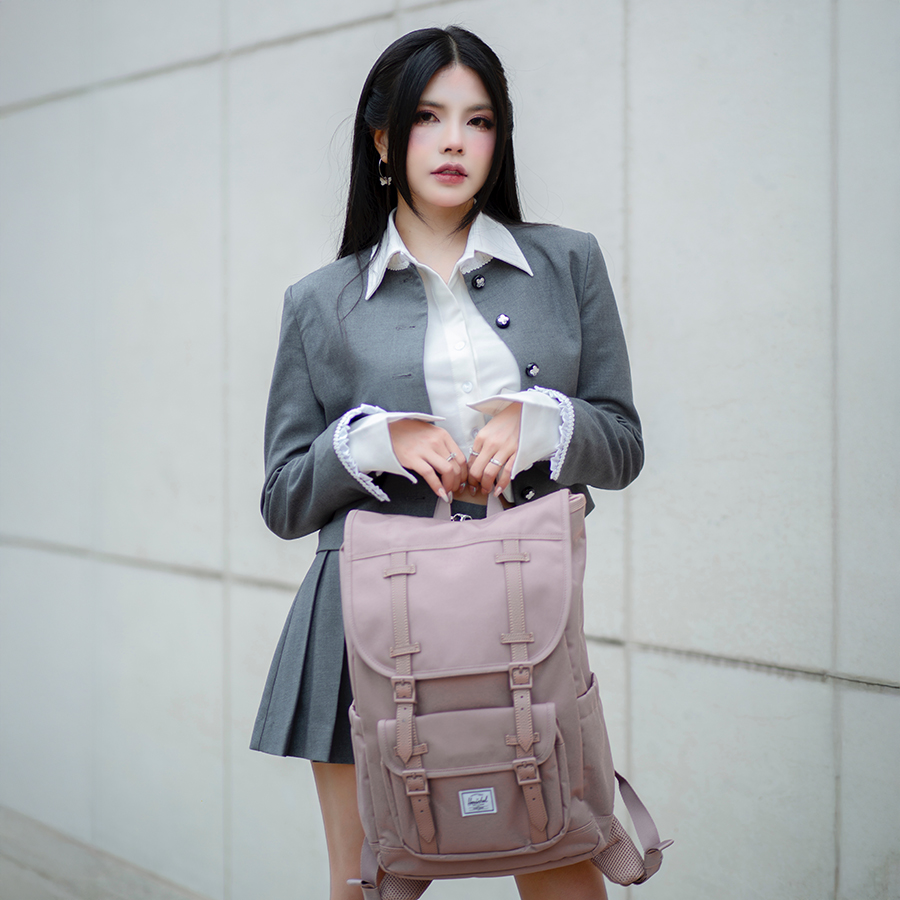 Balo học sinh Herschel Little America TM Mid-Volume 13" Backpack M Black Tonal