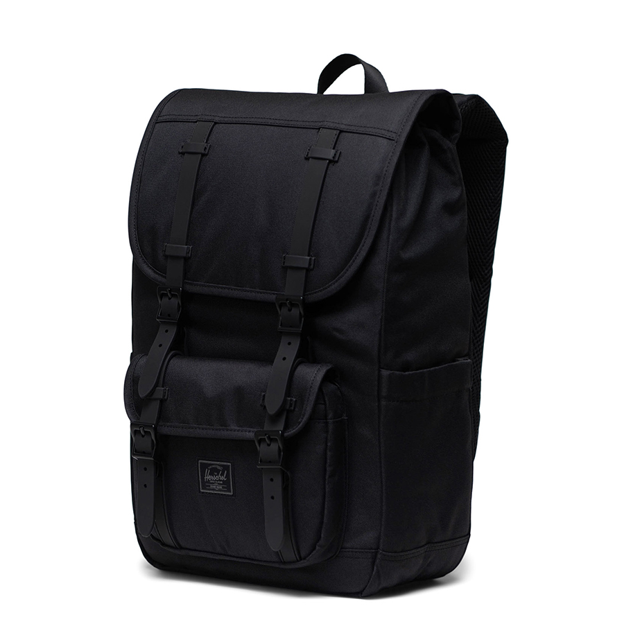 Balo học sinh Herschel Little America TM Mid-Volume 13" Backpack M Black Tonal