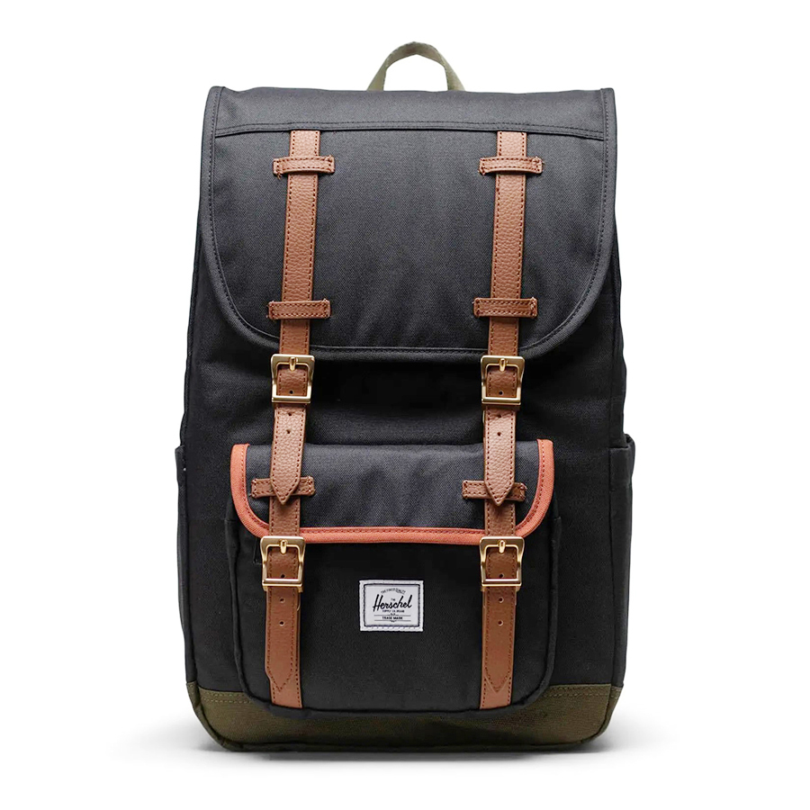 Balo Herschel Little America TM Mid-Volume 13" Backpack S Black/Ivy Green/Chutney