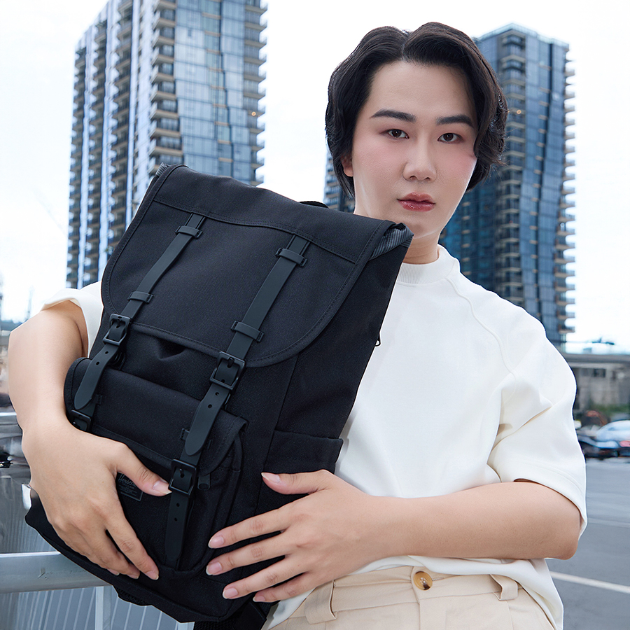 Balo laptop Herschel Little America TM Standard 15" Backpack L Iceberg Green Crosshatch