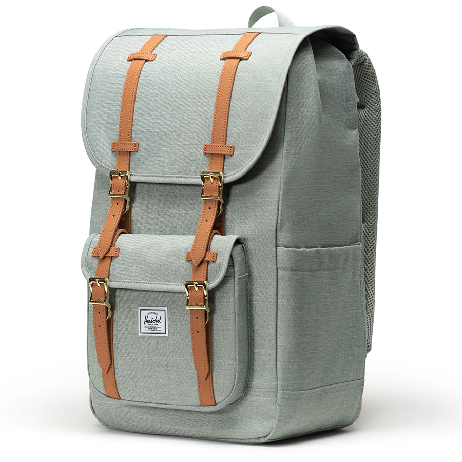 Balo laptop Herschel Little America TM Standard 15" Backpack L Iceberg Green Crosshatch