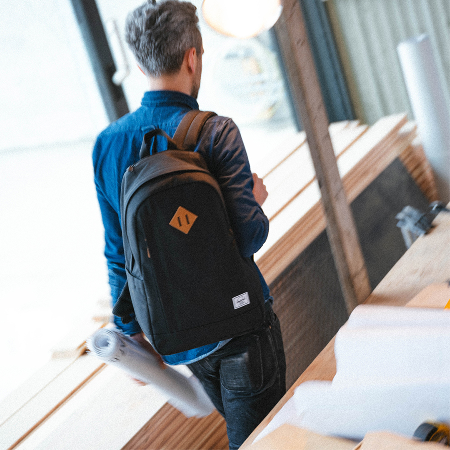 Balo học sinh Herschel Seymour TM Standard 15" Backpack L Black Tonal