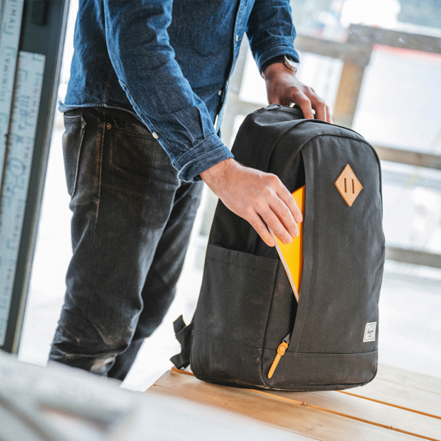 Balo học sinh Herschel Seymour TM Standard 15" Backpack L Black Tonal