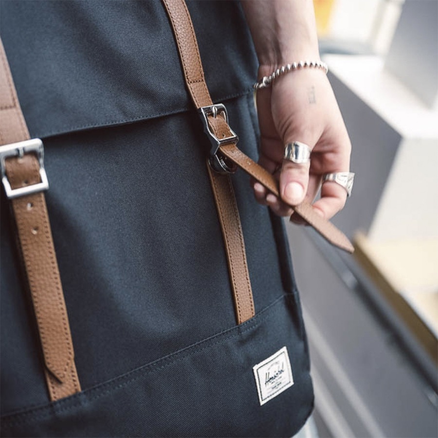 Balo học sinh Herschel Survey TM Standard 15" Backpack L Black Tonal
