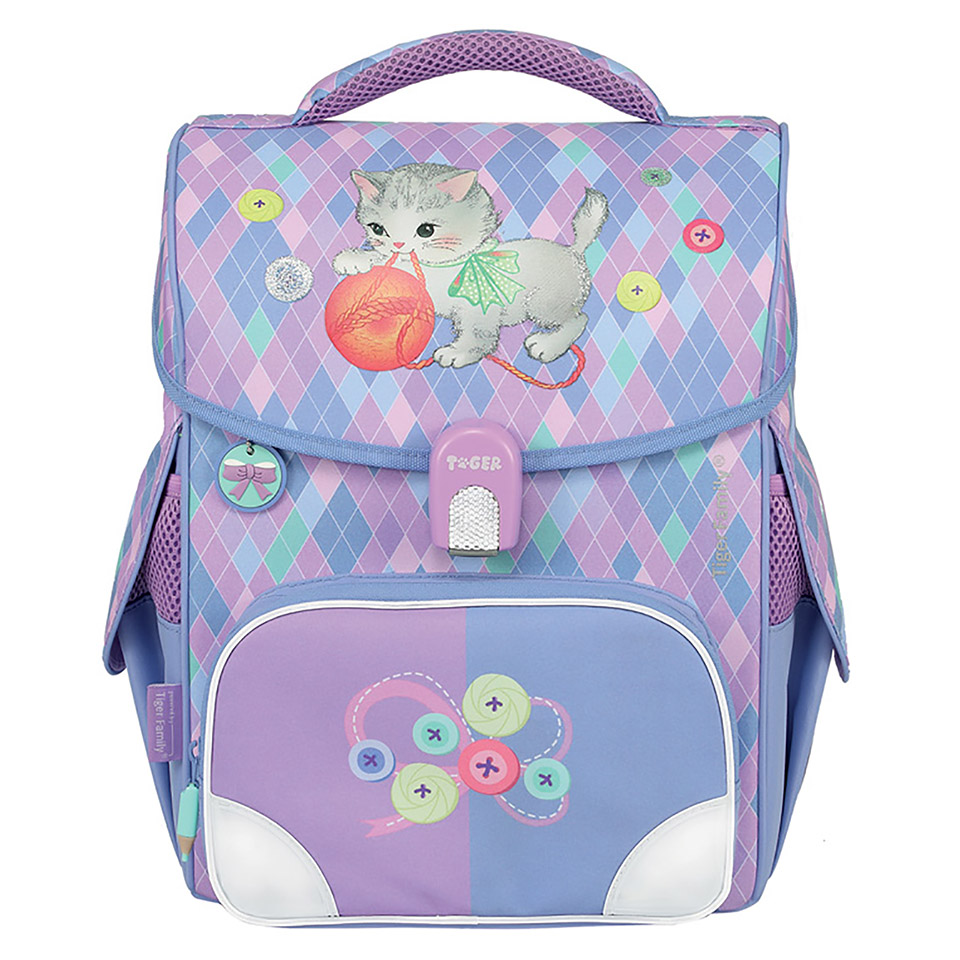 Balo Tiger Family Jolly Schoolbag Playfull Kitten TGJL-008A M Light Blue