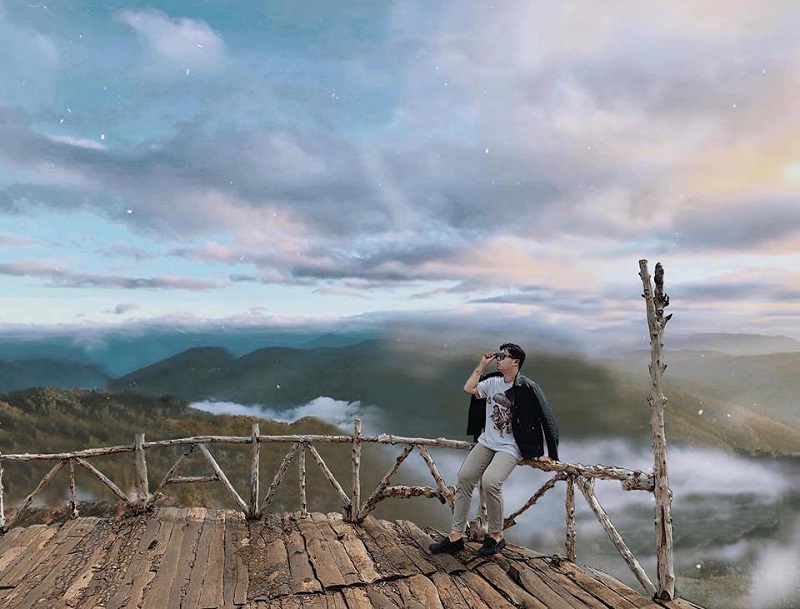 Cầu gỗ săn mây cầu đất Đà Lạt - Tiên cảnh tuyệt đẹp của vùng cao 5