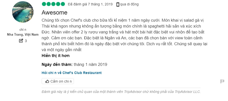 Chef's Club Restaurant - Skylight Nha Trang - Đẳng cấp ẩm thực tại nhà hàng Quốc tế cao nhất Nha Trang 29