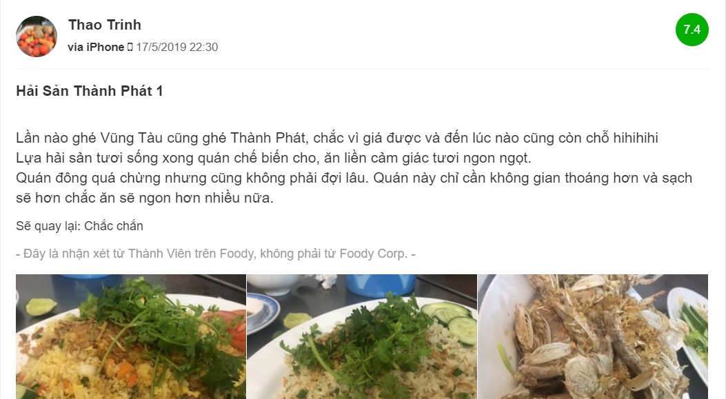 Quán Hải Sản Thành Phát - Linh đình tiệc hải sản chất lượng đáng đồng tiền bát gạo 10