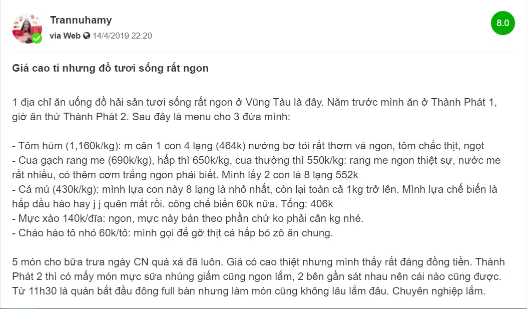 Quán Hải Sản Thành Phát - Linh đình tiệc hải sản chất lượng đáng đồng tiền bát gạo 11