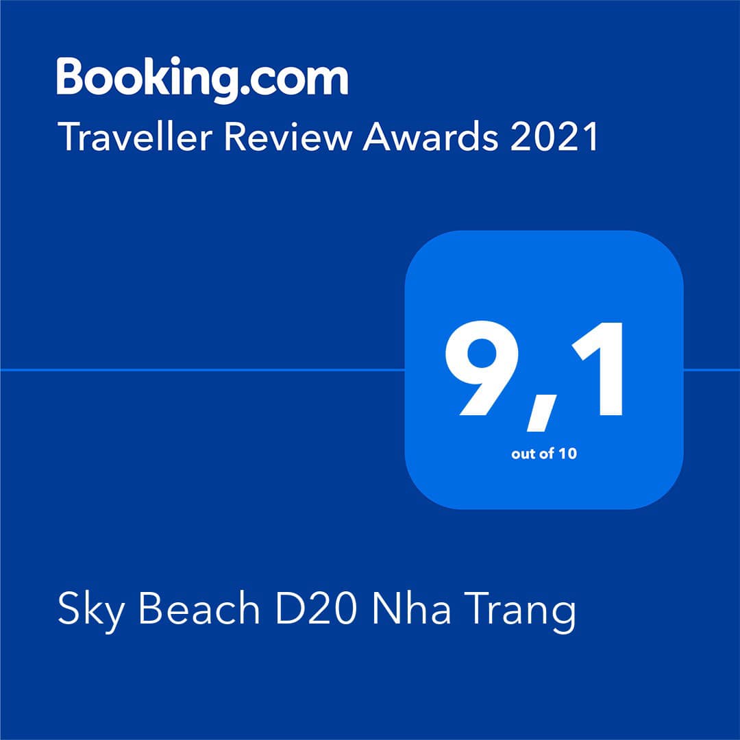 Sky beach D20 Nha Trang được vinh dự đạt giải Khách hàng đánh giá 13