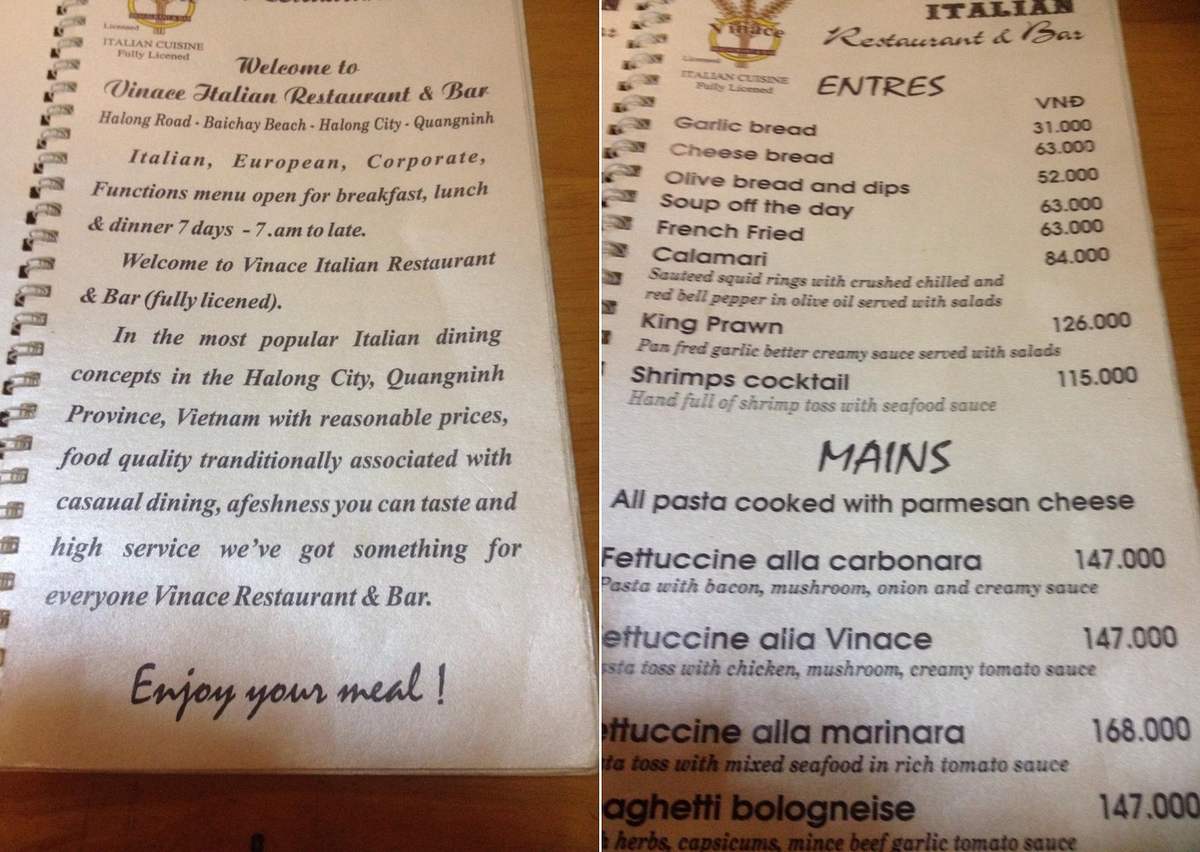 Vinace Italian Restaurant Hạ Long - Thưởng thức ẩm thực Ý khi đến vịnh Thiên Đường 3