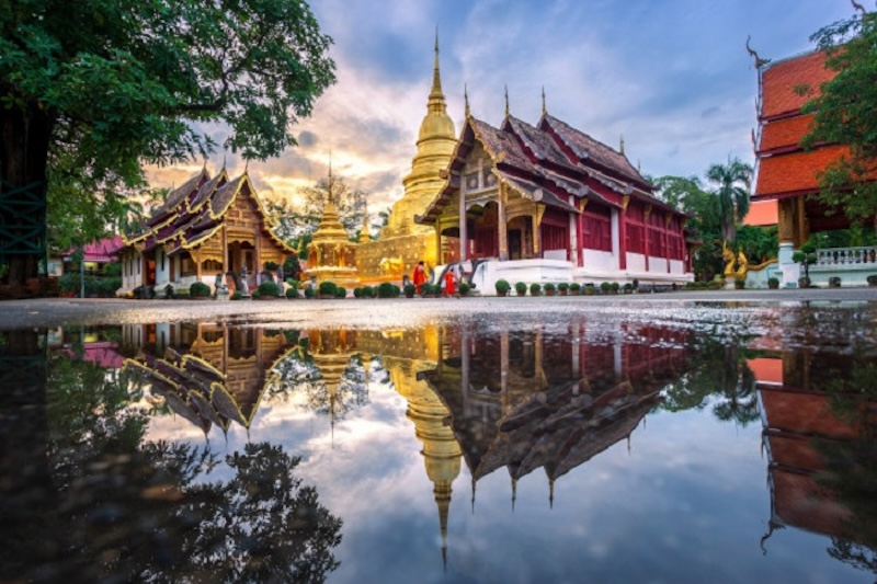 Wat Phra Singh với kiến trúc Lanna tại Chiang Mai 3