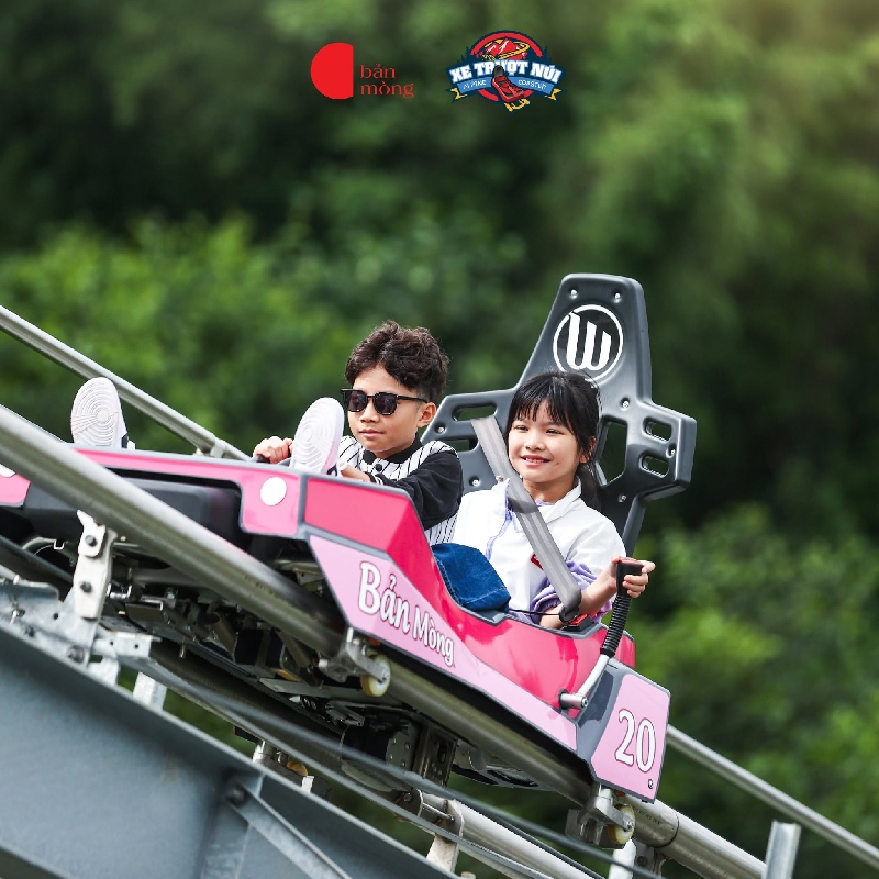 Review xe trượt núi Alpine Coaster ở Bản Mòng Sapa 3