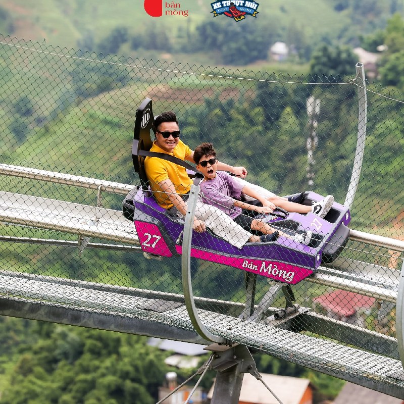 Review xe trượt núi Alpine Coaster ở Bản Mòng Sapa 4