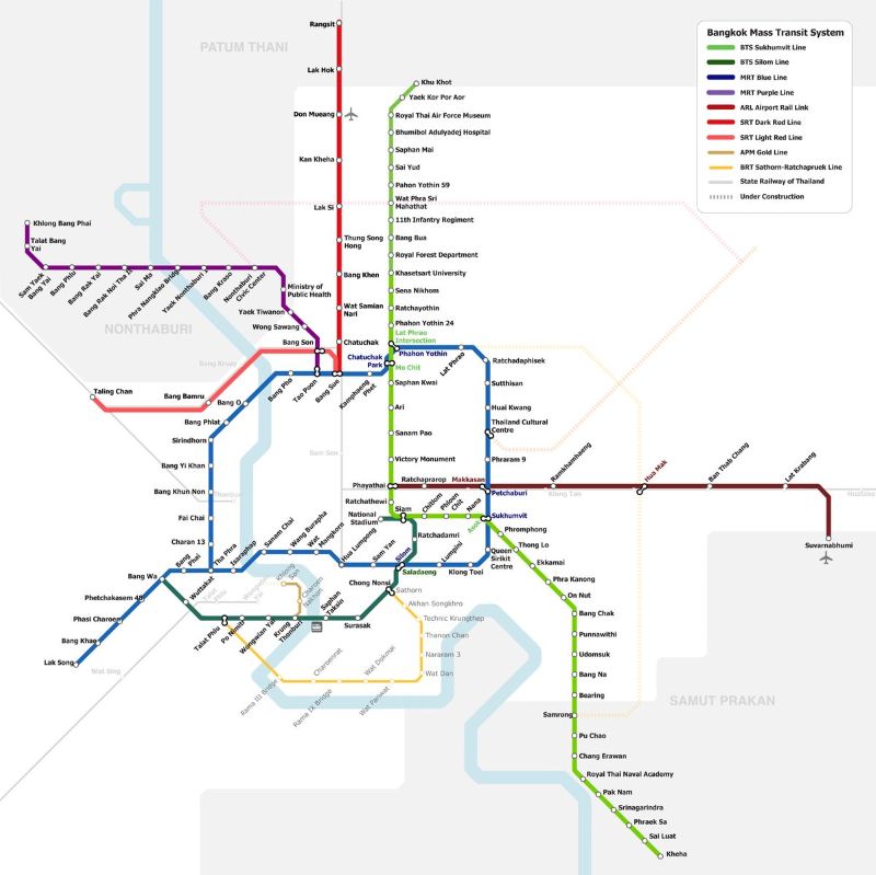 Hệ thống Bangkok MRT, kỳ quan giao thông Thái Lan 4