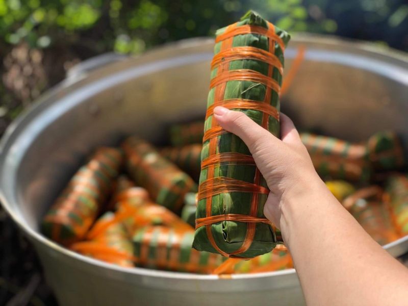 Đặc sản Bánh tét cốm dẹp: Niềm tự hào ẩm thực Trà Vinh 6
