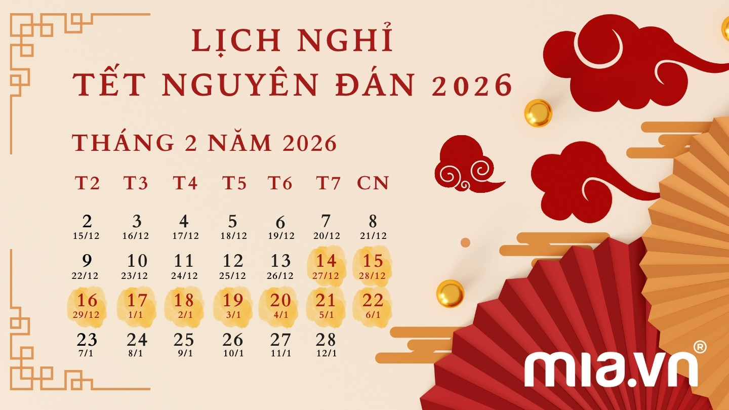Còn bao nhiêu ngày nữa đến Tết Nguyên Đán 2026? Đếm ngược đến Tết 2