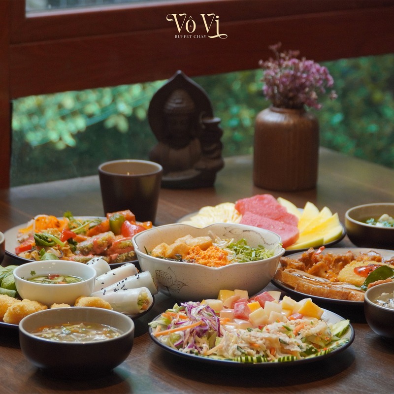 8 quán buffet chay Hà Nội menu đa dạng và thanh đạm 4