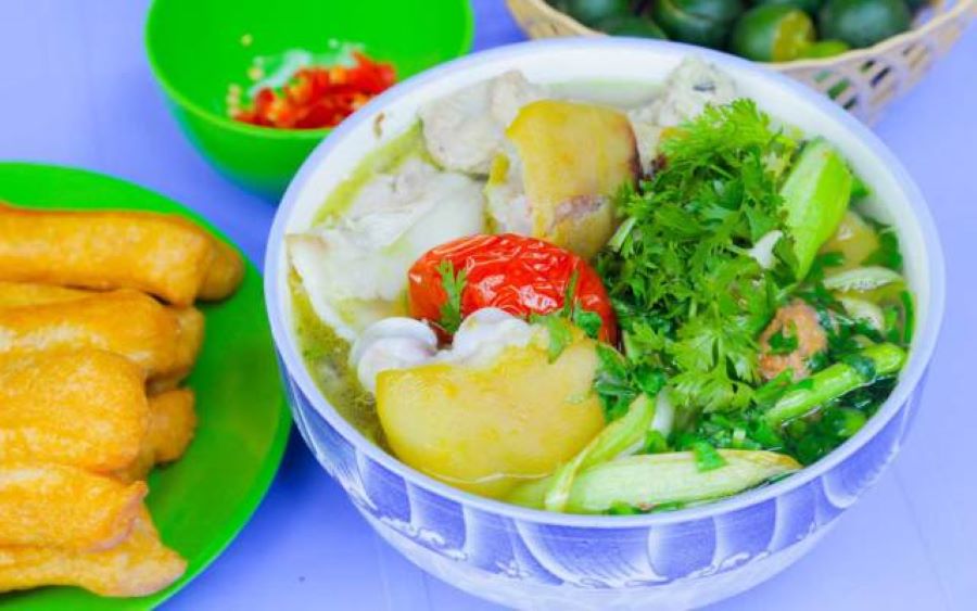 Bún dọc mùng Hà Nội, món ăn vừa bổ dưỡng vừa vui miệng 2