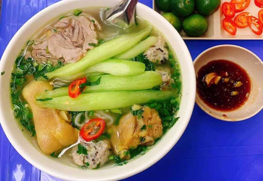 Bún dọc mùng Hà Nội, món ăn vừa bổ dưỡng vừa vui miệng 3