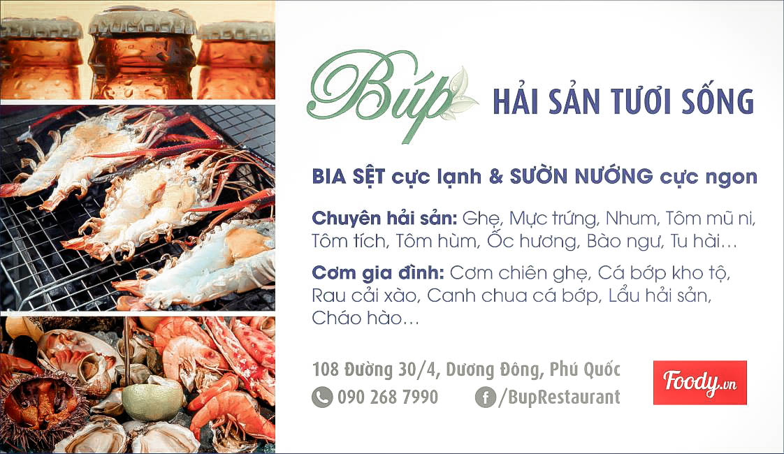 Bup Restaurant – Nhà hàng hải sản Phú Quốc bình dân nổi tiếng 8