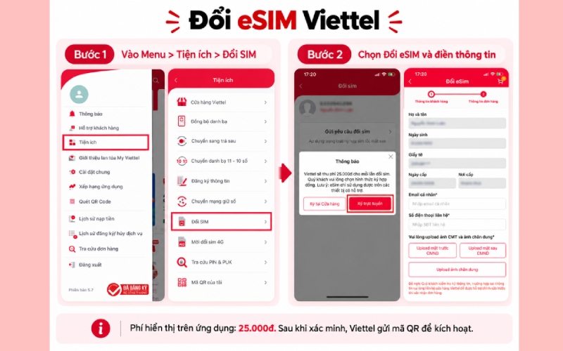Hướng dẫn cài đặt và cách dùng eSIM trên điện thoại iPhone 7