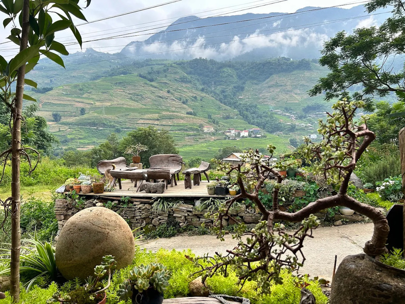 Review top 9 quán cafe cánh đồng Sapa ôm trọn view lúa 12