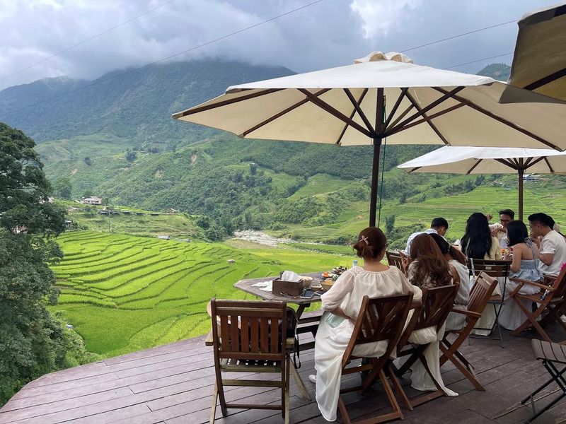 Review top 9 quán cafe cánh đồng Sapa ôm trọn view lúa 4