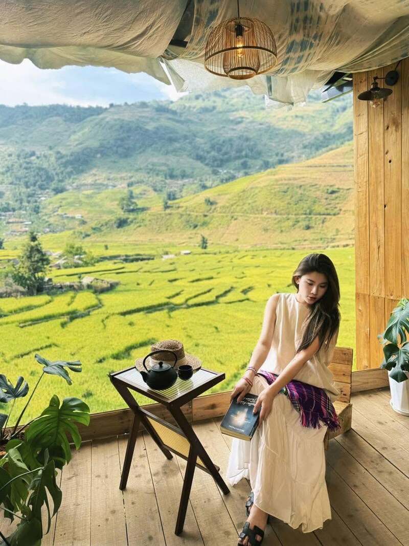 Review top 9 quán cafe cánh đồng Sapa ôm trọn view lúa 7