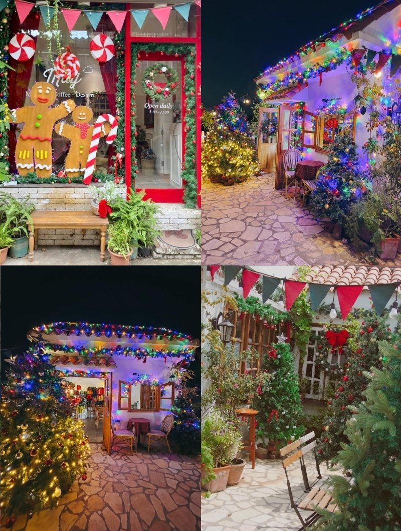 Check-in 12 quán cafe trang trí Noel 2025 đẹp mê hồn ở Hà Nội 13