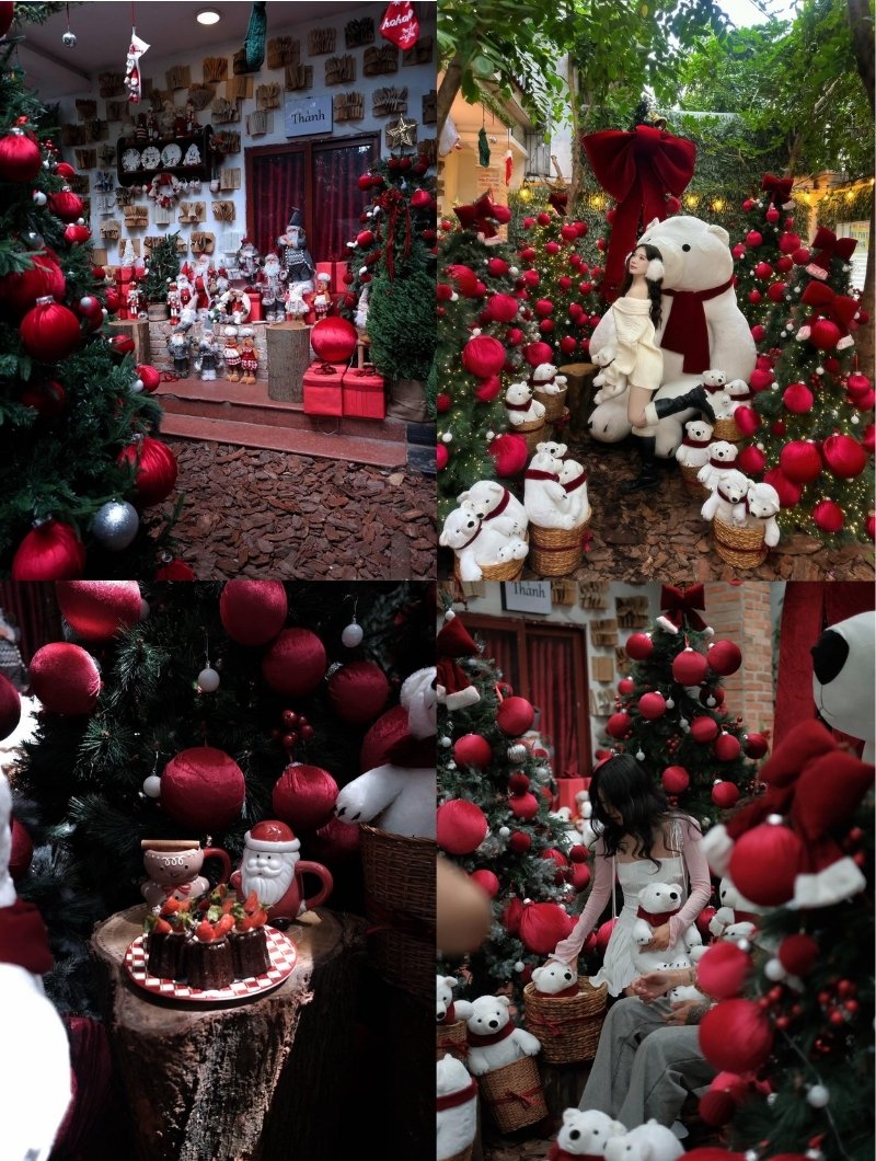 Check-in 20 quán cafe trang trí Noel Sài Gòn đẹp xiêu lòng 24