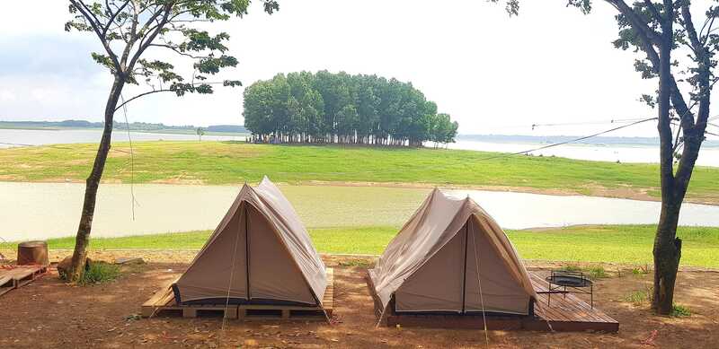 Chill cùng trải nghiệm camping Hồ Trị An với khung cảnh lãng mạn bồng bềnh 8