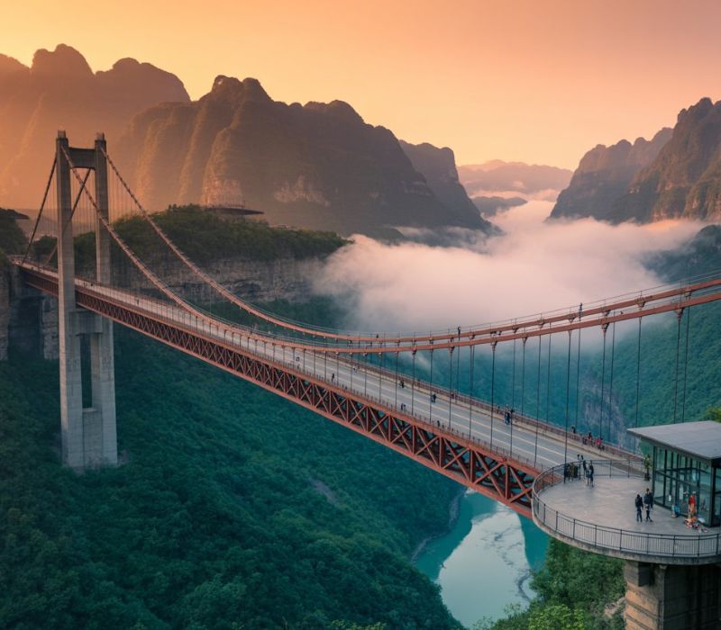 Đến Cầu Hoa Giang Quý Châu ‘chinh phục’ kỳ quan cao nhất thế giới 8