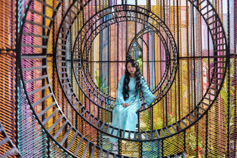 Check-in vườn hoa xuân ga Ba Son rực rỡ đầu năm tại TP.HCM 8