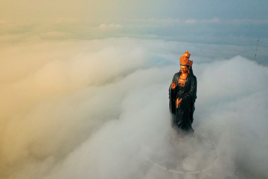 Chiêm ngưỡng Tượng Phật Bà Tây Bổ Đà Sơn Núi Bà Đen cao nhất châu Á 4