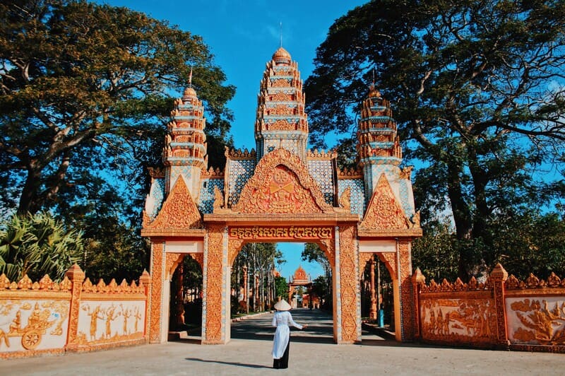 Tìm về Chùa Xiêm Cán mà tận hưởng không gian kiến trúc Khmer 6