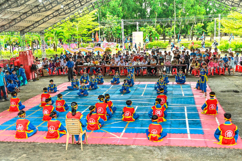 Cờ người mang sắc màu văn hóa từ những ván đấu trí 6