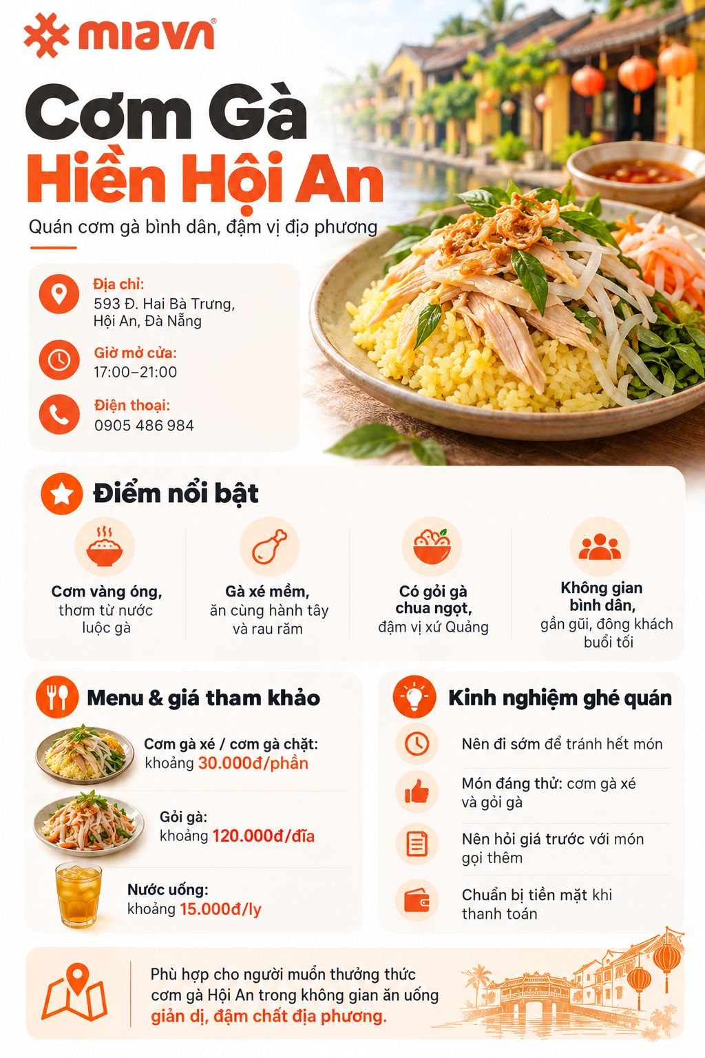 Review Cơm Gà Hiền Hội An với hương vị đặc sản phố cổ 2